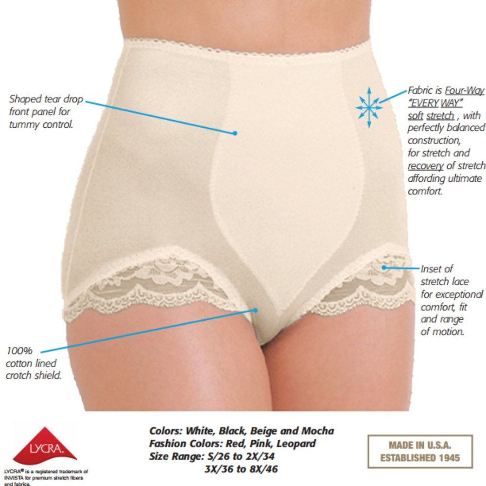 NWT RAGO 919 Panty Brief Light Shaping Panties in Beige